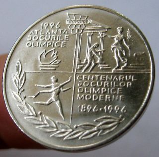Romania 10 lei 1996 Coin KM#121 Olympic games Atlanta Scenes high 