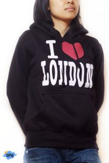 Love London Hoodie  Sweatshirt  Black  for Women & Teenager 