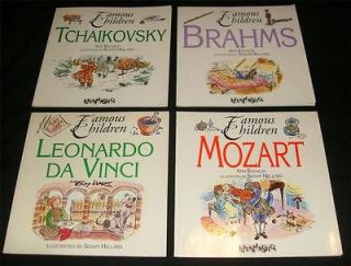 FAMOUS CHILDREN PICTURE BOOK LOT biography ART MUSIC COMPOSERS 