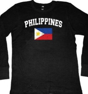 philippines flag soccer long sleeve thermal t shirt tee returns