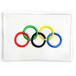 I0047 Olympic London Logo Flag 2x3 Sew or Iron On Patch Embroidered 