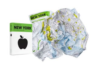 New York Crumpled City Map Portable Lightweight Easy Storage NYC 