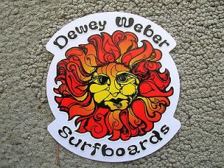 dewey weber sun surfboard surfing sticker vintage style decal 