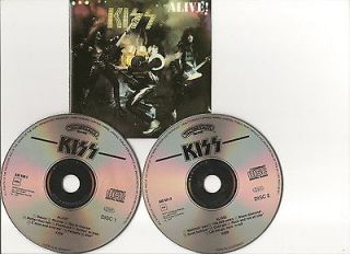 KISS ALIVE 19​74 2CDS SET BOX W.GERMANY ​PDO CDS VERY GOOD+