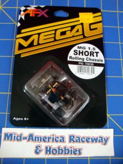 Mid America AFX MEGA G 1.5 Rolling Chassis Short HO Slot Car MEGAG 