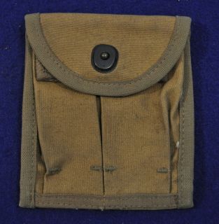   WWII USMC ISSUE MAGAZINE STOCK POUCH FOR M1 CARBINE~S.F. CO. 1943