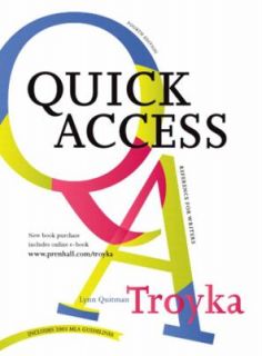  Access Reference for Writers by Lynn Q. Troyka 2003, Paperback