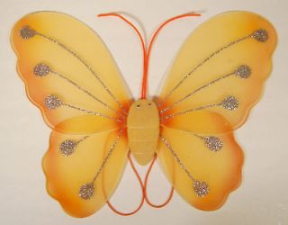 orange butterfly wings 18x14 costume new fairy pixie