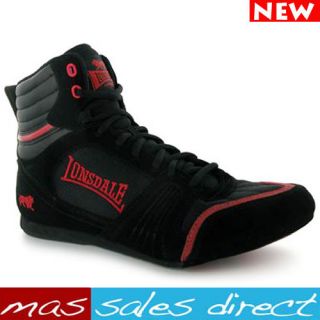 NEW LONSDALE MENS STORM BOX BOXING MARTIAL ARTS SHOES ADULT BOOTS LACE 