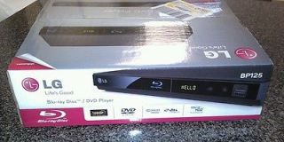 LG BP125 BLUE RAY DISC/DVD PLAYER NEW FACTORY SEALED NEVERED OPEN