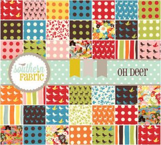 oh deer jelly roll 16070jr by momo for moda 40 2 5 quilt fabric strips