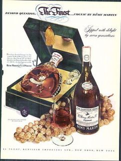 1951 AD Remy Martin Cognac Louis VIII Crystal Decanter by Baccarat 
