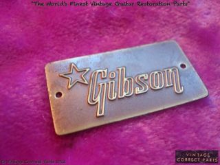 Vintage 1959 Gibson Lifton Case Badge   1958 1960 1961 1962 1963 1964 