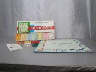 monopoly vintage 1961 edition game complete expedited shipping 