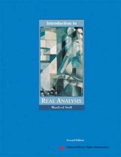 Introduction to Real Analysis by Manfred Stoll 2000, Paperback 