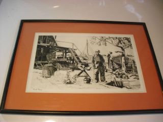 Newly listed 2 Vintage Lionel Barrymore Gold Foil Etching Titled in 