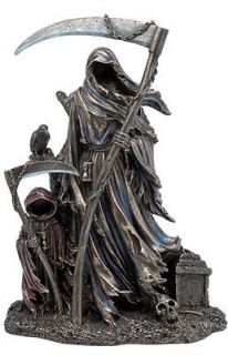grim reaper son gothic fantasy art statue bronze 9 time