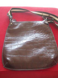 gabs italy brown leather messenger bag made in italy