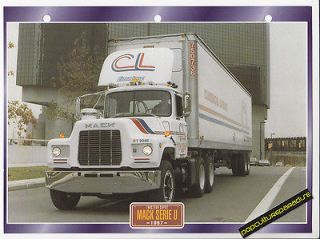 1967 mack series u truck history photo spec sheet from