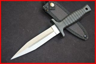 DOUBLE DUAL EDGE FIGHTING FORCE BOOT KNIFE OUTDOOR THROWING DAGGER 