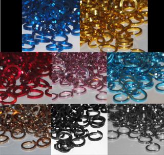   ID Anodized Aluminum JUMP RINGS ALL COLORS chainmail chain mail