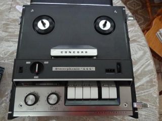 VINTAGE CONCORD 4 TRACK TAPE RECORDER / PLAYER REEL TO REEL FOR PARTS