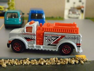 matchbox silver highway rescue fire truck loose  2 39 or 