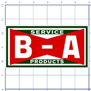 ba british american gasoline 6 lubester decal from canada time