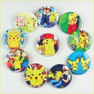 Lots Wholesale 24pcs Pokemon Pikachu Pins Badges Buttons party favor 