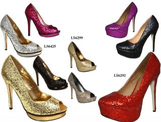wedge sandals shoes womens platform heel glitter more options style