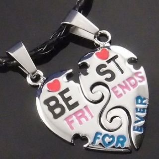   Friends Forever Heart Pendant with 2 pcs of 20 Choker Necklace SP#227