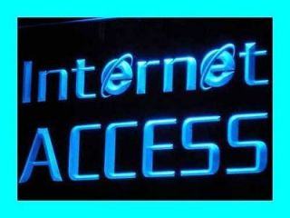 i214 b open internet access services nr neon light sign