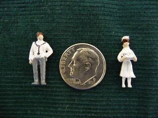   Dollhouse Figurines 1/144th or N scale Doctor Nurse People Medic