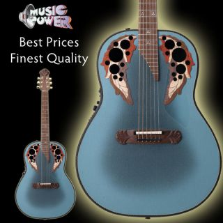 Ovation Adamas I 1687GT 8 Reverse Blue Burst Acoustic Electric Guitar 