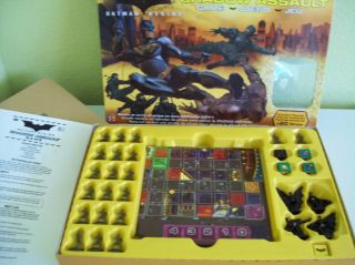 Batman Begins Shadow Assault Board Game Never Used w/ Figures Ninjas
