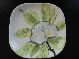   40S RED WING POTTERY CONCORD MAGNOLIA CHARTREUSE 6 3/8 BREAD PLATE