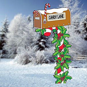 gingerbread mailbox 1 pc christmas yard art decor 