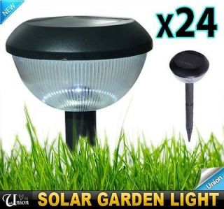 24pcs Outdoor Solar Garden LED Light Grass Lights Shine Path