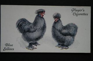 blue silkies chickens 1930 s vintage colour card time left