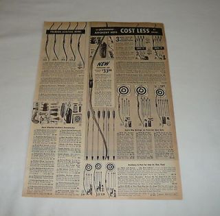 1959 catalog ad page ben pearson archery time left $