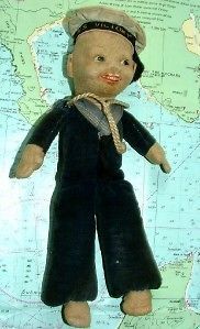 c1930 hms victory norah wellings type sailor doll from united