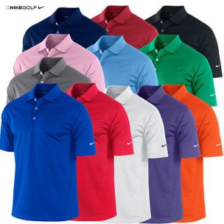 2012 NIKE UV Stretch Tech Solid Golf Polo Shirt LOGO SLEEVE * New Out*