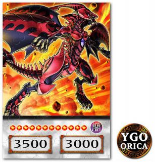 1x Red Nova Dragon ♔ YuGiOh Anime TV Show Non Holo Orica Card 