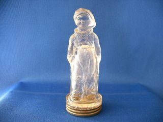 VINTAGE WESTMORELAND GLASS BOTTLE TOY JACKIE COOGAN CANDY CONTAINER 