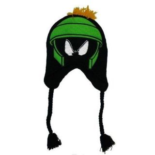NEW Marvin the Martian Laplander Hat Knit Cap NWT looney tunes