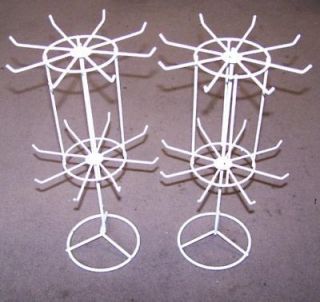 SPIN JEWELRY DISPLAY RACK 16 IN WHITE counter racks displaying holder 