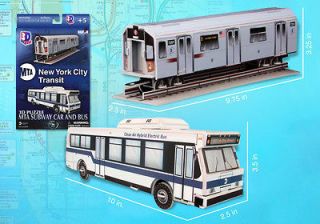 NYC New York City Mta Metro Subway Car & Bus Models Mint in Box