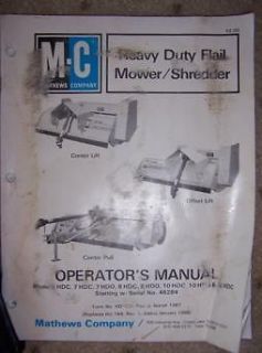 mathews co heavy duty flail mower shredder manual