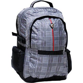 calpak aztec laptop backpack gray plaid