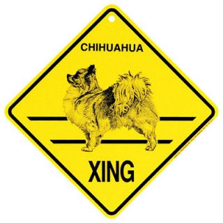 long hair chihuahua xing dog sign indoor or outdoor new